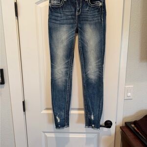 Miss Me Dark Blue Skinny Jeans